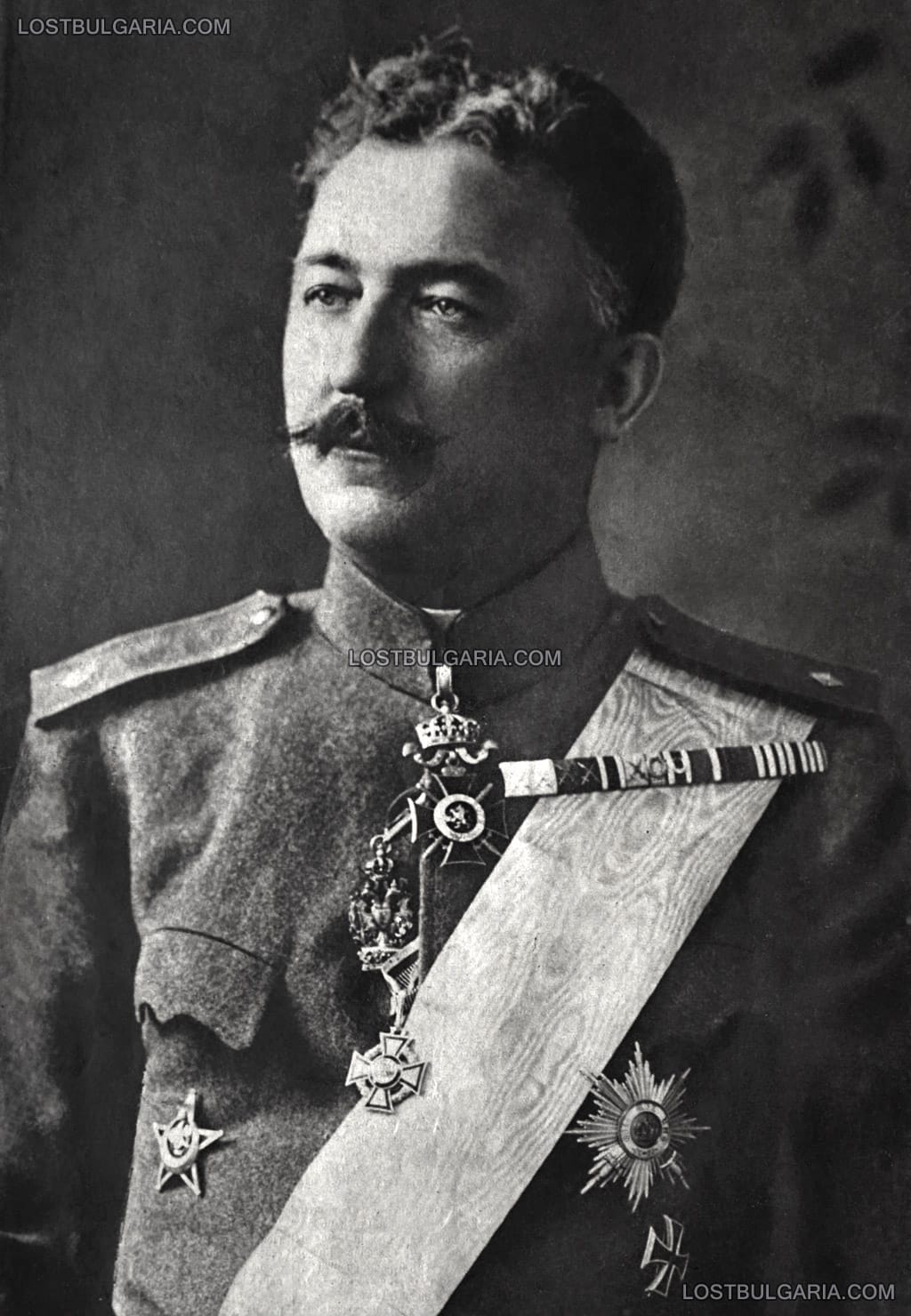 Генерал Александър Протогеров (1867-1928), член на ВМОРО, ВМРО, ВМОК и Македоно-одринското опълчение, участник в Балканските и Първата световна войни, убит в атентат в София на 7 юли след полунощ, портрет вероятно от 1919 г.