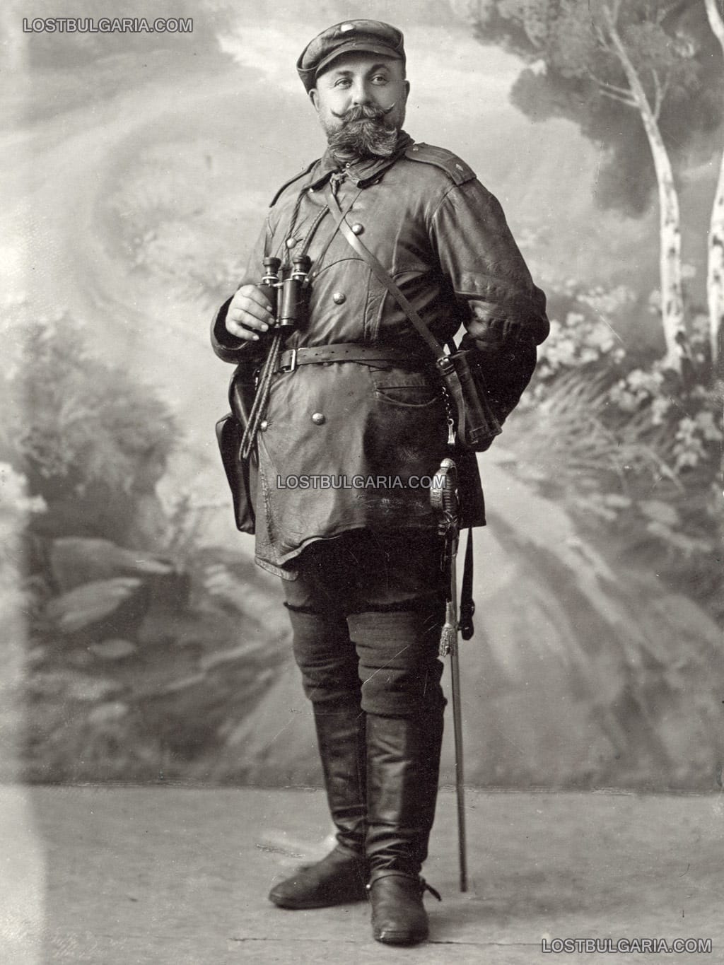 Майор от Македоно-Одринското опълчение Жорж Железов, портрет от август 1913 г., София