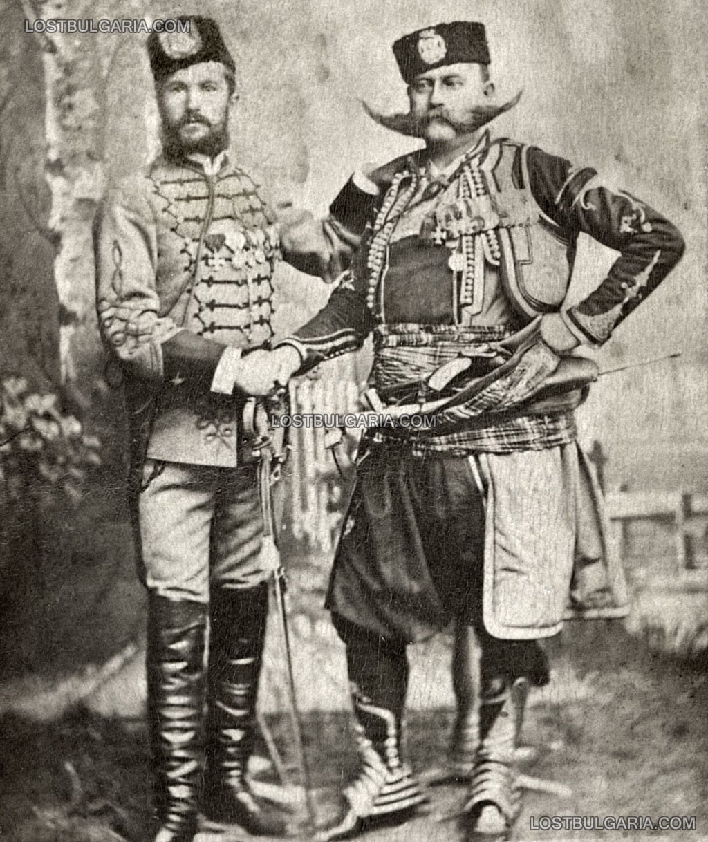 Димитър Куртев, водач на Съединението от Сливен и телохранителя на Княз Батенберг Христо Карагьозов, септември 1885 г.