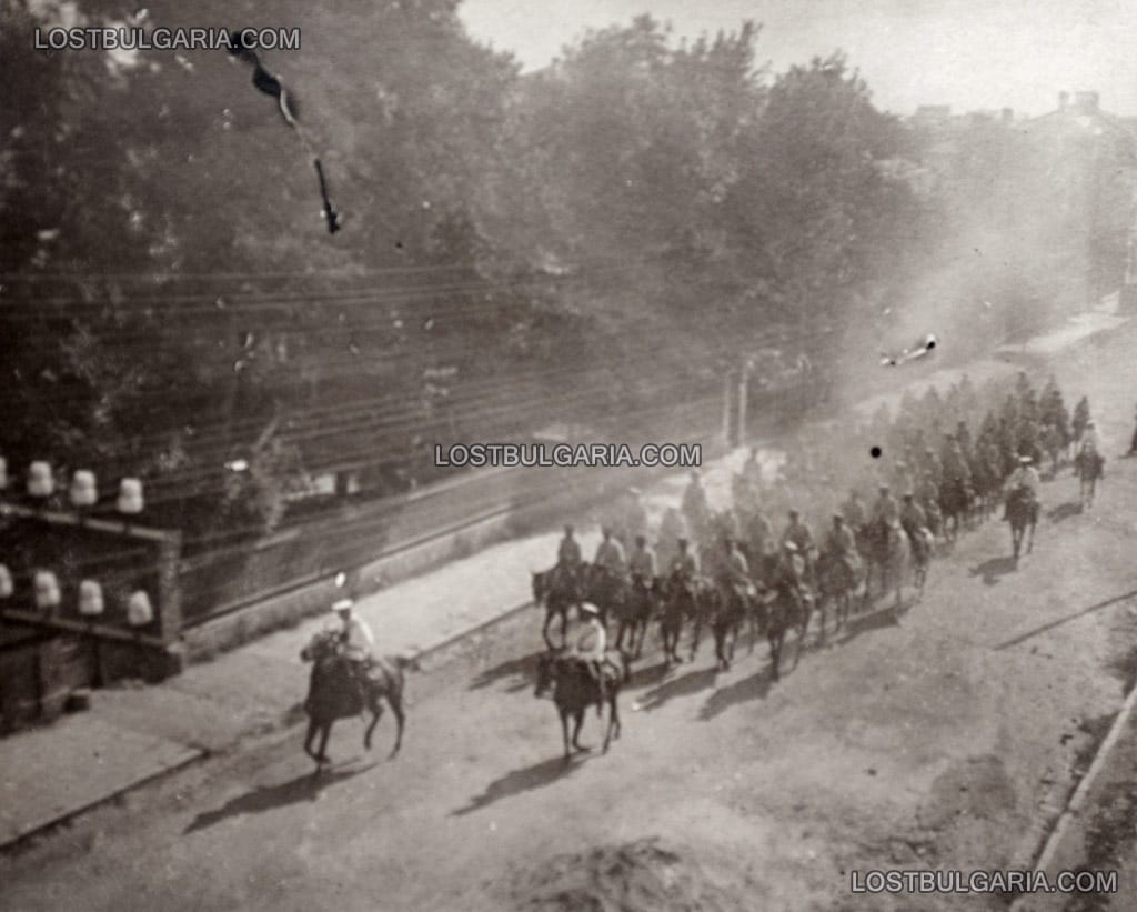 Кавалерията на път за фронта, София 1912 г.