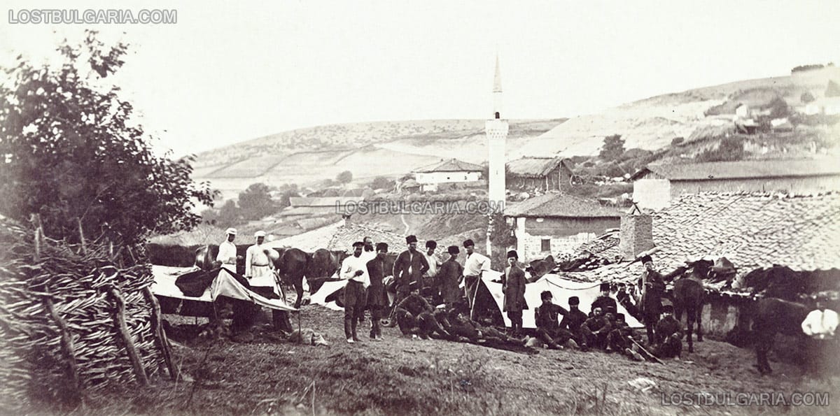Казашки военен лагер край Бяла, 1877 г.